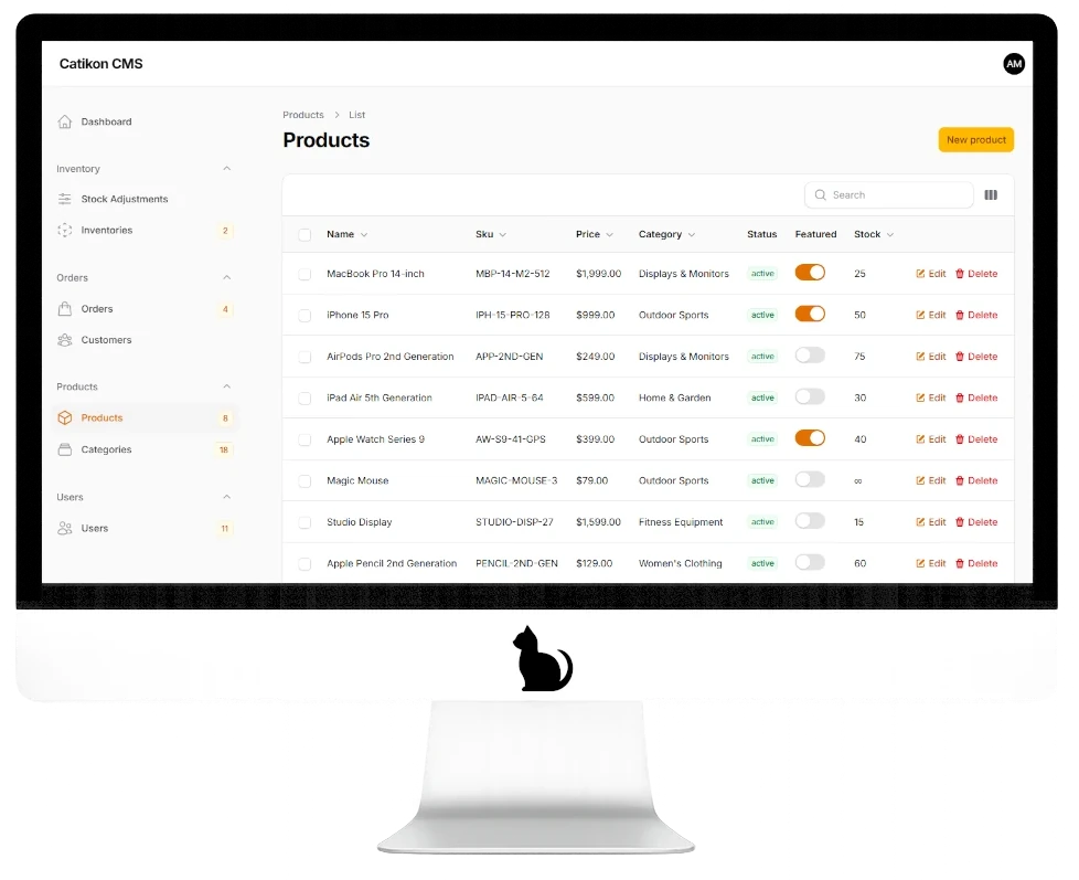 Laravel Filament PHP Mockup Dashboard