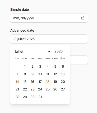 Native vs JavaScript date picker modes