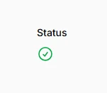 Color-coded status indicators