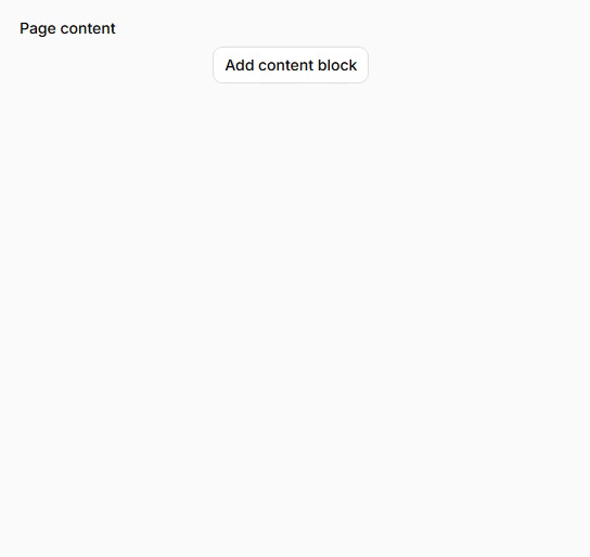 Multi-block content builder with flexible schemas