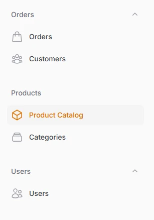 Collapsible navigation groups