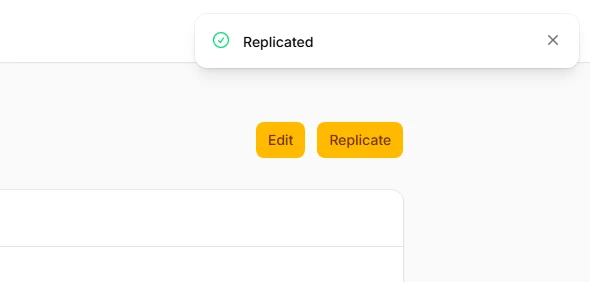 Replicate Actions
