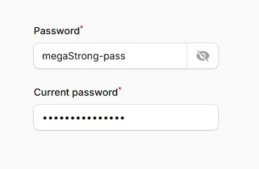 Revealable password inputs